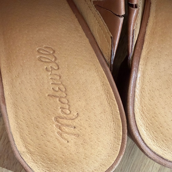 Madewell Women's Harper Cognac Leather Slip-On Mules - Picture 2 of 7